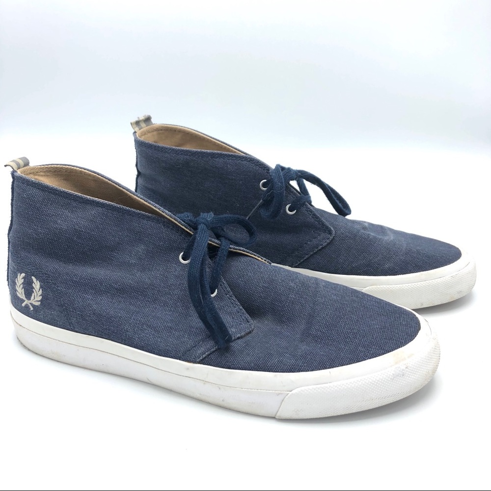 Fred Perry Chukka Sneakers - Blue Canvas